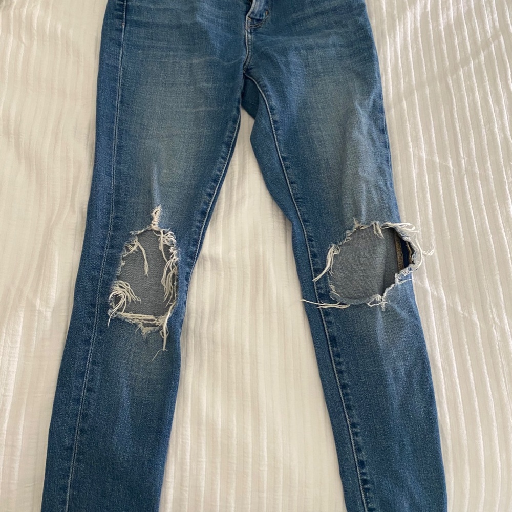 721 Levi's Ripped High Rise Jeans - Picture 2 of 3
